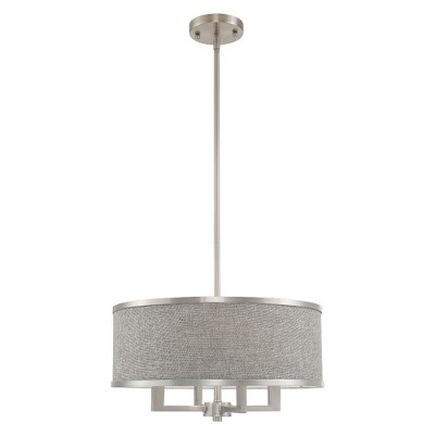 Livex Lighting Park Ridge 4 - Light Chandelier in  Brushed Nickel