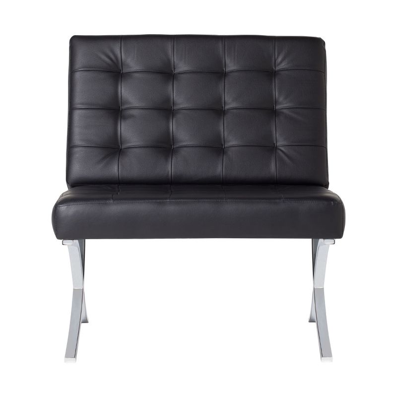 Studio Designs Home Atrium Bonded Leather Barcelona Chair, 3 of 7