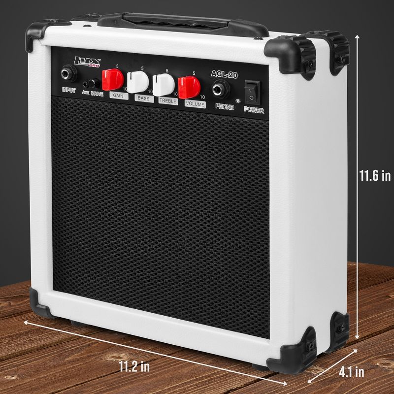LyxPro Electric Guitar Amp, 20w Portable Mini Amplifier, 4 of 6