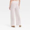 Smocked Wide Leg Gauze Maternity Pants - Isabel Maternity by Ingrid & Isabel™ White - 2 of 3