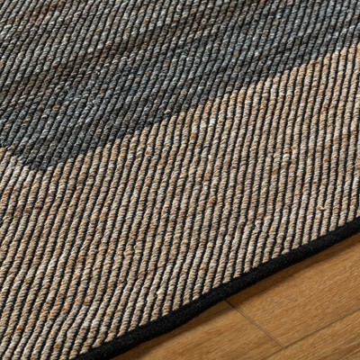 Handmade Gray Geometric Stain-Resistant Rectangular Area Rug