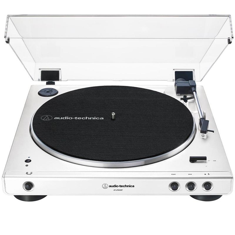 Audio-Technica AT-LP60XBT-WW Fully Automatic Belt-Drive Stereo Turntable with Bluetooth (White), 4 of 7