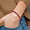 Chisel Stainless Steel and Satin Rose IP-plated YingYang 4mm Red Jade Beaded Stretch Bracelet - 4 of 4
