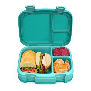 LunaLulinlk Leak-proof Multi-purpose 4-compartment Bento Box with Removable Dividers, BPA Free, Food Safe (Light Green) - 1 of 4