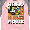 Girls' - Disney - Mickey Wave Form Shirt Tail Raglan Graphic T-shirt - 2 of 4