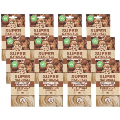 Earth Kiss Kombucha and Shiitake Purifying Sheet Mask - 12 ct