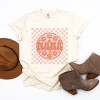 Simply Sage Market Checkered Mama Flowers Garment Dyed Tee - L - Ivory - 3 of 4