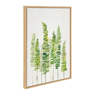 Sword Ferns Framed Canvas Wall Art by Patricia Shaw