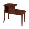 HomeStock Belmont Three Tier End Table with Hidden Storage Drawer, Two Shelves and Nickel Knob Perfect for Organizing Essentials - 3 of 4
