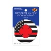 Beistle Firefighter Maltese Icon w/Flag Button, 2", (6/Pkg) Multicolored - 3 of 4