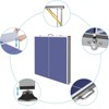 DSVIMOY Portable Ping Pong Table, 6ft Compact Foldable Table Tennis Table Set with Net, 2 Paddles & 3 Balls for Indoor Outdoor, Blue, 72"*36"*30" - 4 of 4