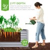 Best Choice Products 6x3x2ft Outdoor Metal Raised Garden Bed, Planter Box for Vegetables, Flowers, Herbs - 2 of 4