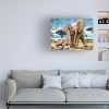 Trademark Fine Art -Howard Robinson 'Elephants And Giraffes' Canvas Art - 2 of 4