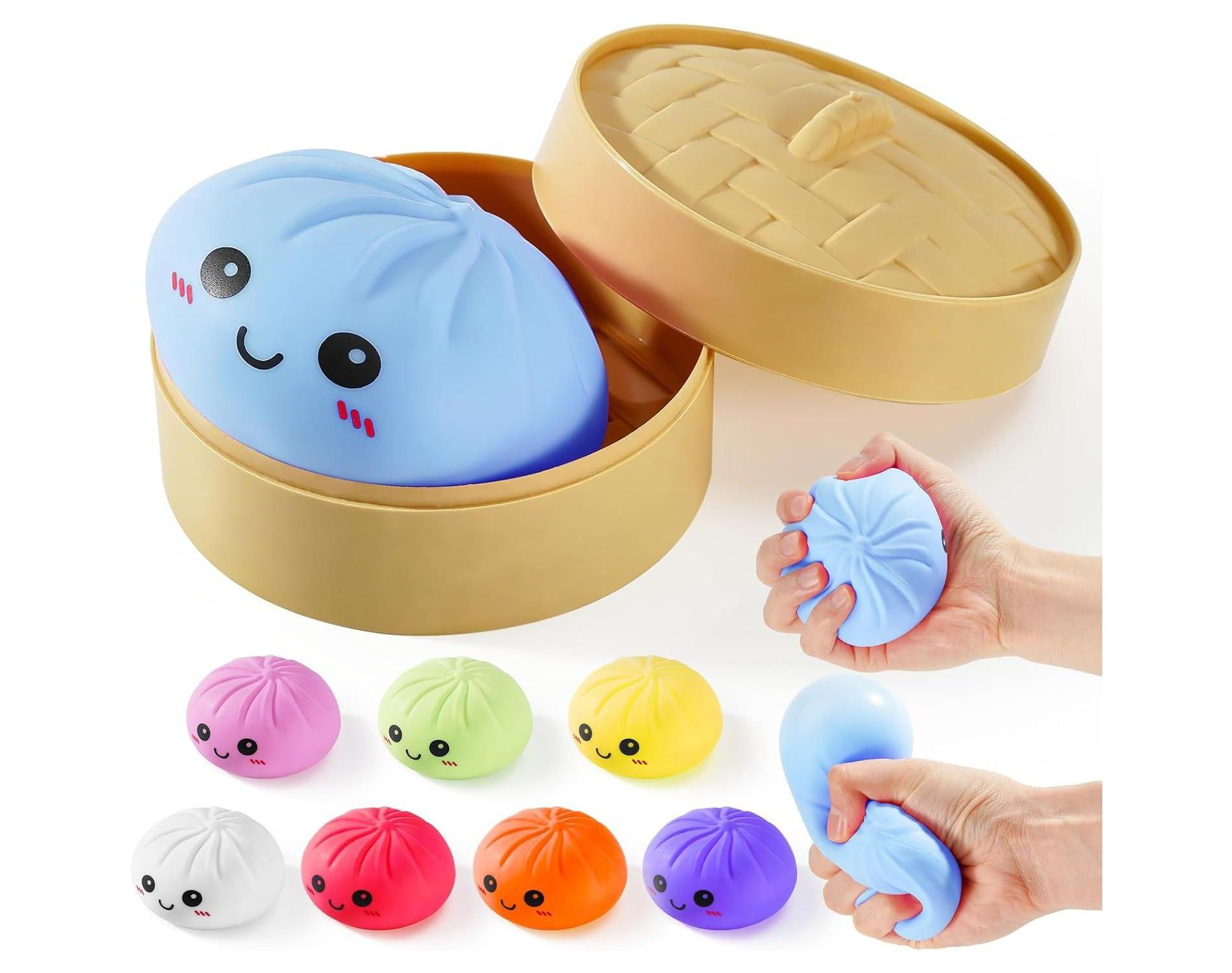Link Dumpling Squishies, Colorful Dumplings Mystery Box, Stress Balls Fidget Sensory Toy