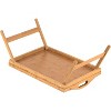 Attop Home-It Bed Table Tray with Folding Legs - Bamboo Breakfast Tray with Handles for Bed, Sofa, Eating and Laptops, Snacking and Working - 4 of 4