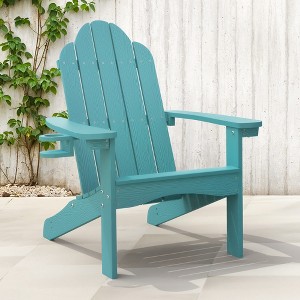 Arceso Adirondack Chairs with Cup Holder, 300lbs Weather Resistant - 1 of 4