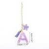 Unique Bargains Star Sequin Letter A Flower Tassel Water Cup Pendant Purple 1 Pc - 2 of 4