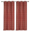 Metallic  Blackout Thermal Grommet Curtain Panels (Set of 2 Blush) - 2 of 3