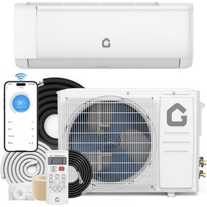 18000 BTU Wifi Mini Split AC, 21 SEER2 208-230V Inverter Ductless Wall AC w/WiFi & Alexa Compatible - 1 of 4