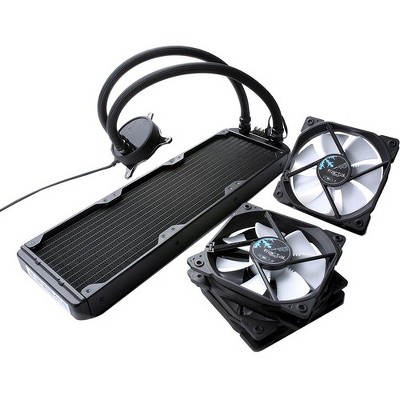 Fractal Design Celsius S36 Cooling Fan/Radiator - 3 x 87.6 CFM - 32.2 dB(A) Noise - Liquid Cooler - LLS Bearing