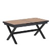 PAGED Outdoor Dining Set for 6 Patio Dining Set with Wood Expandable Dining Table for Lawn, Patio, Garden - 3 of 4