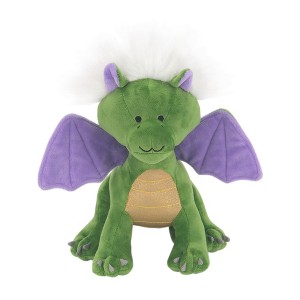 Lambs & Ivy Dragon Plush Green/Purple Stuffed Animal Toy - Gus - 1 of 4