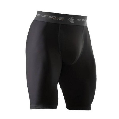 Shock Doctor Compression Shorts with Cup Adult - Black M