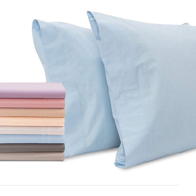 Superity Linen Standard Pillow Cases  - 2 Pack - 100% Premium Cotton - Open Enclosure, 1 of 8