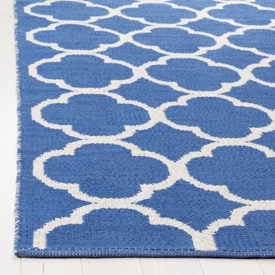 Ivory Cotton-Wool Blend Hand-Woven Flat Rug, 2'6" x 4'