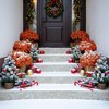 Winter Faux Outdoor Plants - 16 Bundles UV Resistant, No Fade Plastic Filler for Christmas & Holiday Porch Decor - 3 of 4