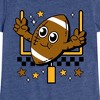 Girls' - Instant Message - Football Mascot and Goalpost Fitted Short Sleeve Graphic T-Shirt - 2 of 4