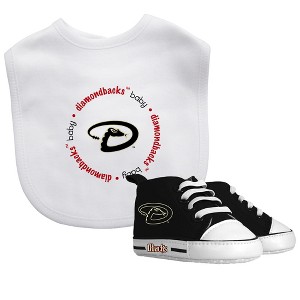 Baby Fanatic 2 Piece Bid and Shoes - MLB Arizona Diamondbacks - White Unisex Infant Apparel - 1 of 3
