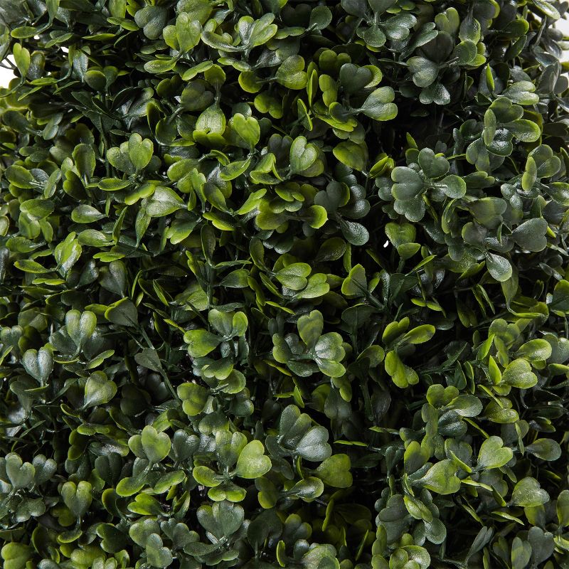 Pure Garden Indoor/Outdoor Artificial Boxwood Plant for Home Decor, 5 of 8