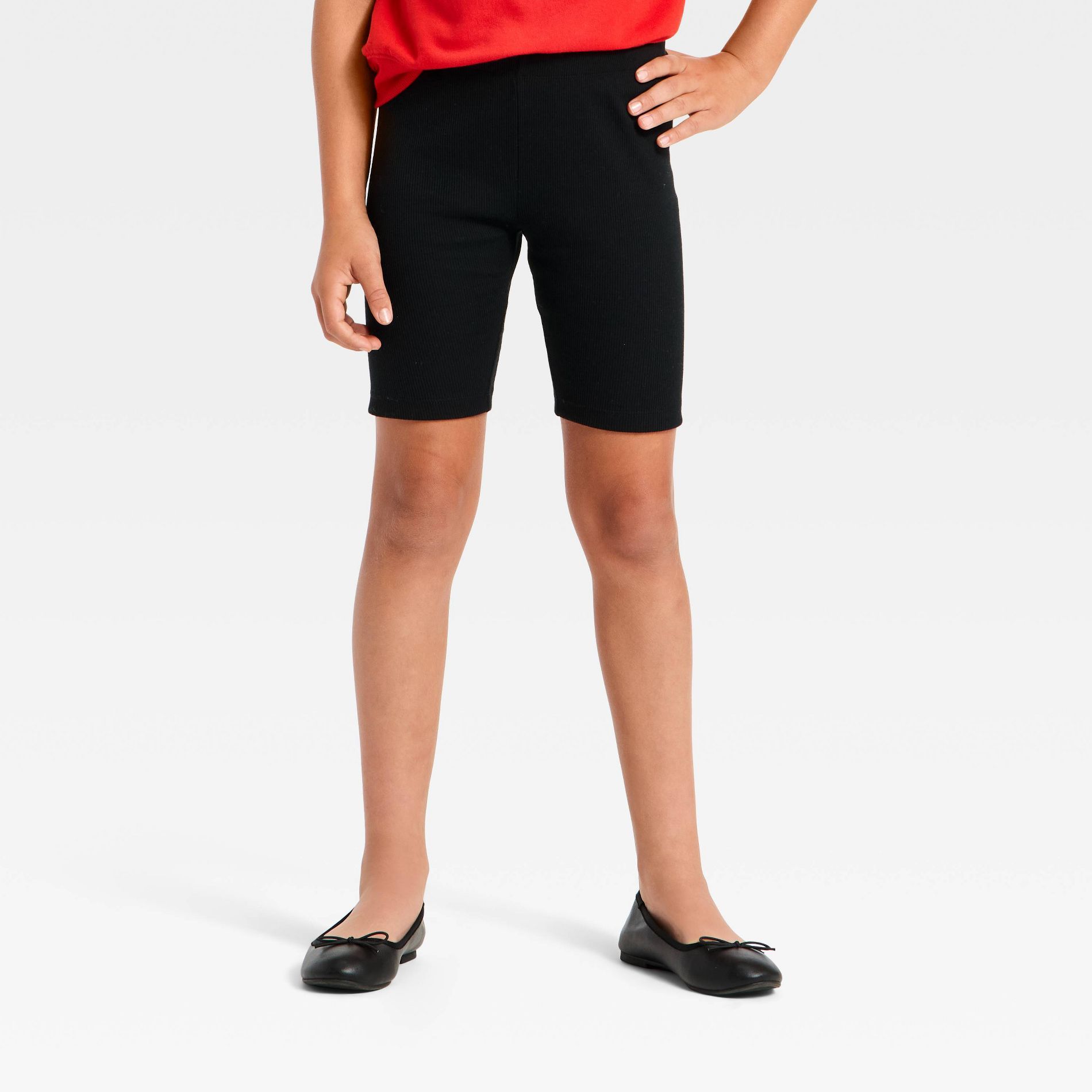 Girls' Ribbed Bike Shorts - Cat & Jack™