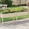 Raised Garden Bed with Watering Reservoir, Tall Elevated Square Planter Box for Vegetables, Herbs - 3 of 3