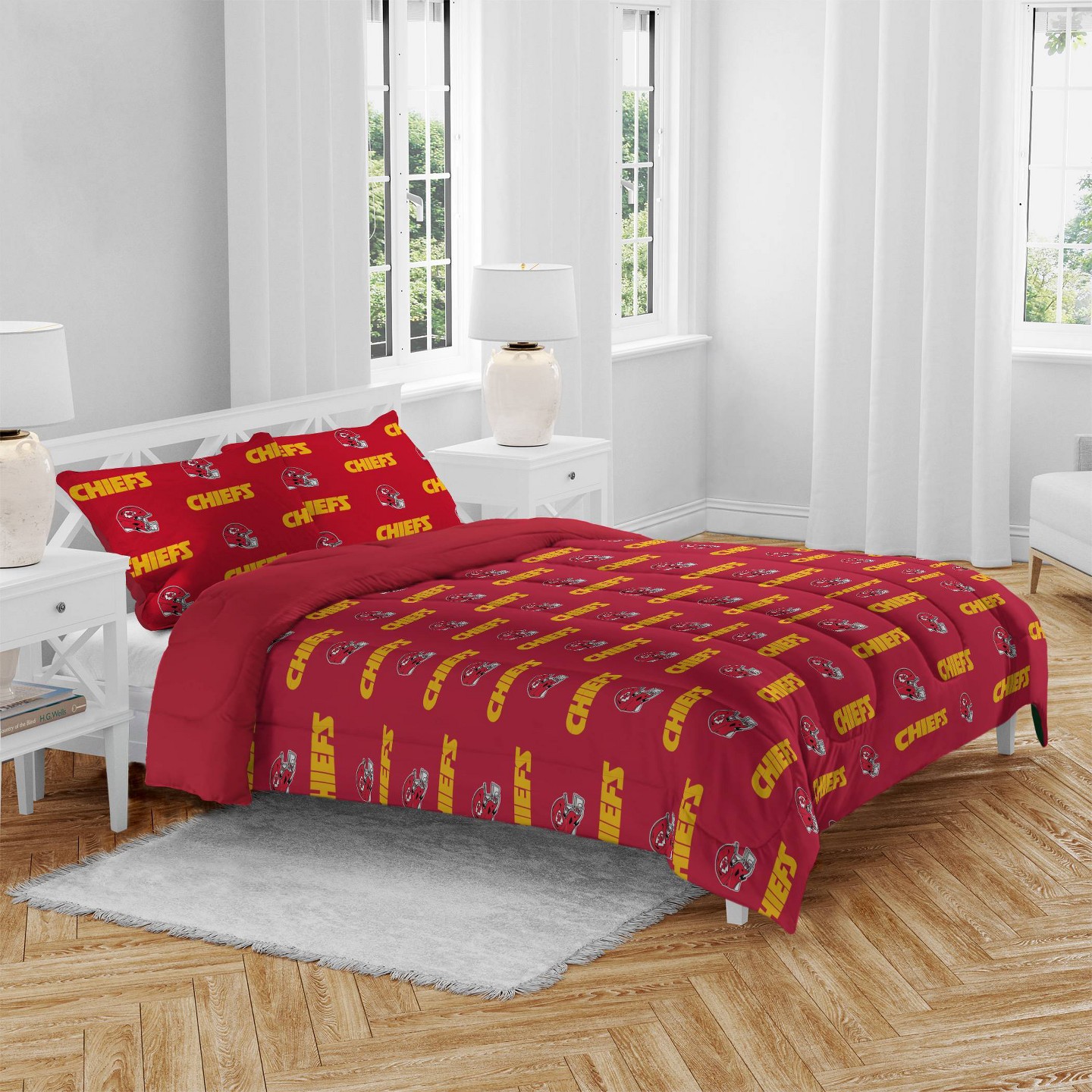 Постельное бельё NCAA Kansas City Chiefs Homefield 3pc Bed in a Bag Set — фото 1