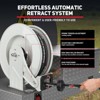 Mojgar Oil Hose Reel, 1/2 inch x 50 ft Retractable Fuel Hose Reel, Max 2300 PSI Premium SAE100R1AT Commercial Hose - 2 of 4