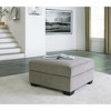 Signature Design by Ashley Creswell Upholstered Ottoman With Storage, Stone Gray - 2 of 4