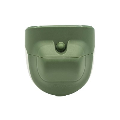 Olive Green Solar LED Garden Wall Lights, 2 Pack