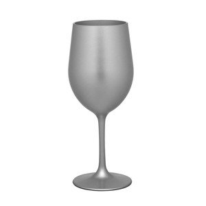 ChicFurnit Drinkware Metallic Plastic Wine Glasses Unbreakable Acrylic Design for Elegant Gatherings, Silver, 2.5"*2.5"*7.88" - 1 of 4