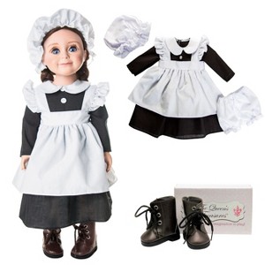 The Queen' Treasures 18 Inch Doll 5 Piece Kitchen Maid Clothes Outfit with Boots - 1 of 4