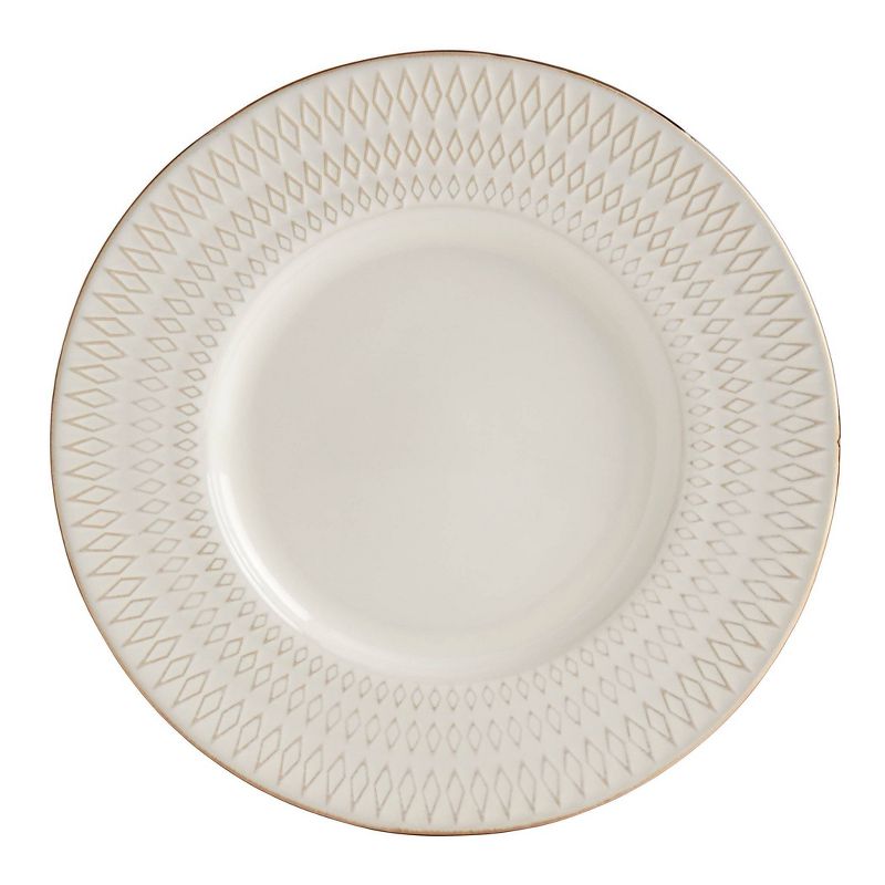 12pc Stoneware Taylor Dinnerware Set White - Tabletops Gallery, 5 of 11