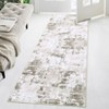 Modern Abstract Rug Machine Washable Printed Rug Soft Foldable Accent Rug for Living Room Bedroom - 2 of 4