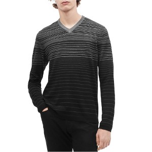 Calvin Klein Mens Ombre Stripe Pullover Sweater - 1 of 1