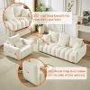 3-Seater Teddy Sofa with Wooden Frame & 5 Cushions - Perfect for Modern Living Rooms - 2 of 4