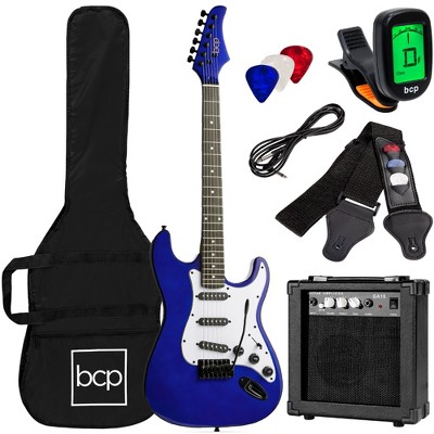 Best Choice Products 39in Full Size Beginner Electric Guitar Kit With