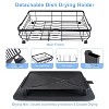 LunaLulinlk 2 Tier Dish Drying Racks for Kitchen Counter, Dish Drying Rack Drain Board Set with Utensil Holder and Cup Rack - 4 of 4
