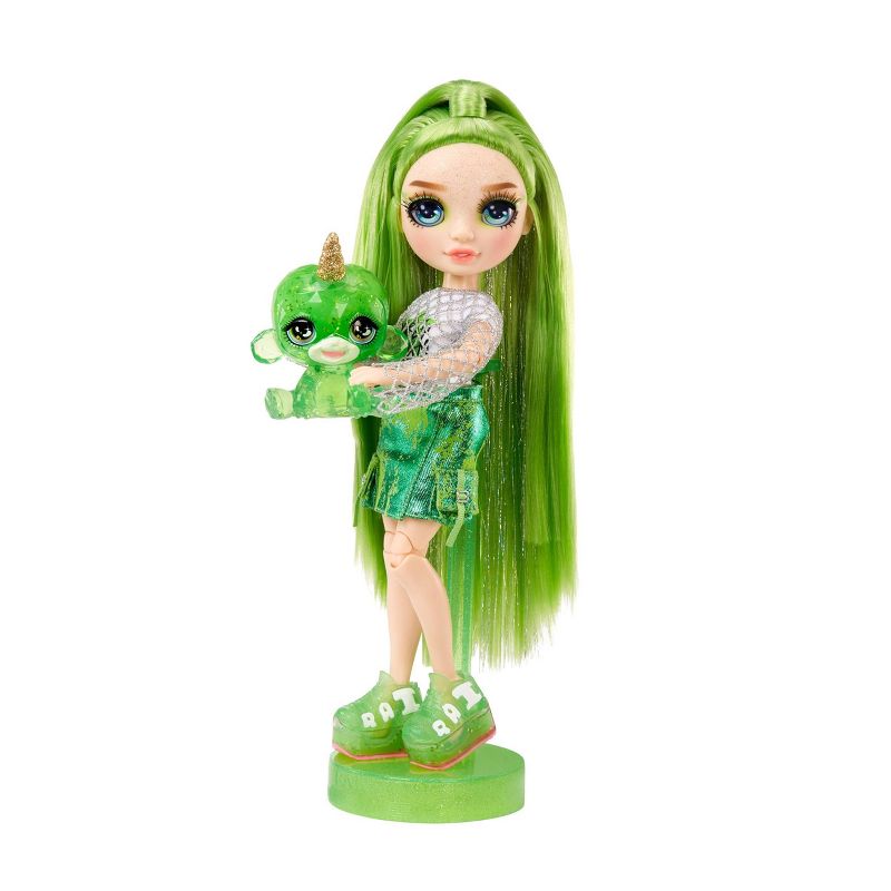 Rainbow High Jade Green with Slime Kit &#38; Pet 11&#39;&#39; Shimmer Doll with DIY Sparkle Slime, Magical Yeti Pet and Fashion Accessories, 6 of 9