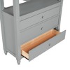 NicBex Twin Size Bunk Bed with Desk Loft Bed Pine Bed Frame with 3 Drawers, Shelves, Inclined Ladder and Guardrail, No Box Spring Required - 4 of 4