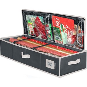Hold N' Storage - Wrapping Paper Storage Container. Fits up to 27 Rolls 1.37" Diam. - 1 of 4
